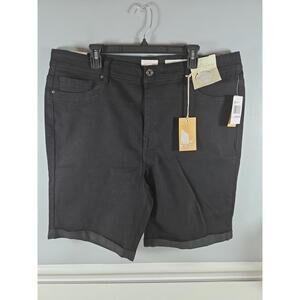 Angels Women's Bermuda Everluxe Shorts Black 22W NEW Summer Casual